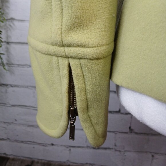 TRIBAL BRAND PISTACHIO GREEN WOOL\NYLON\CASHMERE BLEND COAT, SIZE 2,WOMENS - Picture 4 of 13